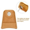 thumbnail image 3 of SagaSave Sheepskin Thimble Finger Protectors Needlework Hand Sewing Embroidery Accessories Safety, 3 of 6