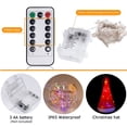 thumbnail image 3 of Gorro navideño luminoso creativo de 8 funciones con luces LED de alambre de cobre para patio, luces decorativas navideñas, 3 of 3