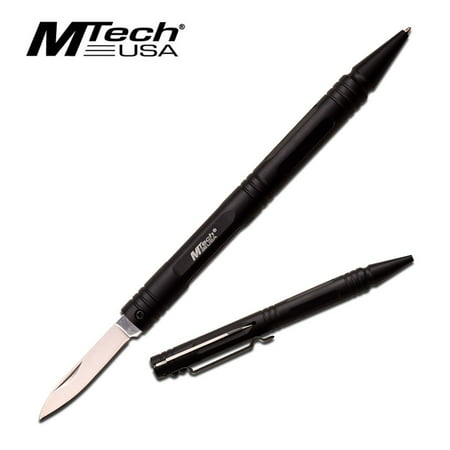 TACTICAL PEN | Mtech Self Defense Black Functional Multi-Tool Folding (Best Concealable Knife Self Defense)