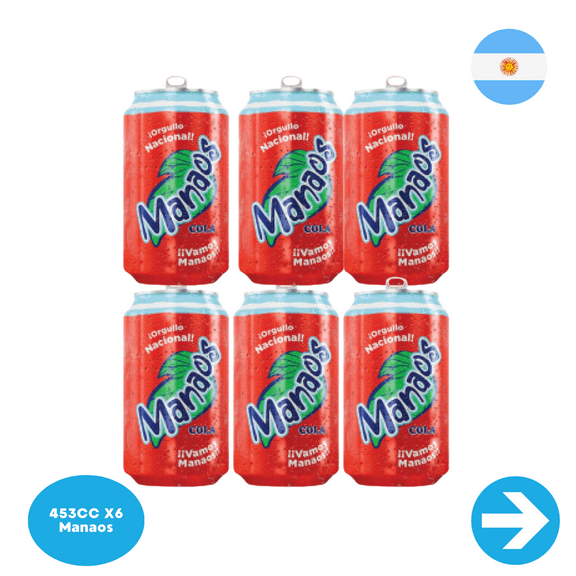 Manaos Cola Lata 354 ml - 6 Units