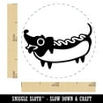 thumbnail image 2 of Dachshund Wiener Dog Hotdog Self-Inking Rubber Stamp Ink Stamper - Green Ink - Mini 1/2 Inch, 2 of 7