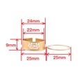 thumbnail image 3 of Soporte Inferior para bicicleta kusrkot arandela ajustable Conversión de eje 24mm oro, 3 of 7