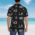 thumbnail image 3 of Lsque Ho-Ho-Ho 2 pattern Hawaiian Shirt for Men, Unisex Summer Beach Casual Short Sleeve Button Down Shirts-3X-Large, 3 of 9