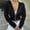 Black, variant on Women's Zip Up Crop Hoodies Long Sleeve Jacket Winter Fashion Pullover Thermal Lined Hooded Sweatshirts Coat Black M