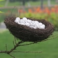 thumbnail image 3 of Walbest Artificial Rattan Bird's Nest Rustic Simulation Multiple Sizes Easter Bird Nest Decor (1pc), 3 of 7
