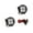 Black, variant on Baja Design 587805 LED Light Pods Clear Lens Wide Cornering Pair Squadron
