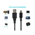 thumbnail image 5 of Monoprice USB A to Mini-B 2.0 Cable - 6 Feet - Black | 5-Pin 8/28AWG, 5 of 6