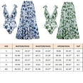 thumbnail image 4 of Vevri Swimsuit Matching Skirt V-Neck One Piece Set, Vevri Swimsuit with Skirt, Women's Two Piece Swimsuits, 4 of 8
