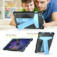 thumbnail image 3 of Allytech SM-X200/X205/SM-X207 Case for Galaxy Tab A8 2022, PC + TPU Protective Typing & Viewing Angle Folio Stand Kidsproof Case for Samsung Galaxy Tab A8 10.5 inch 2022 Released, Black+Blue, 3 of 5