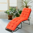 thumbnail image 3 of Gymax 73-inch Chaise Lounge Cushion Thickened Recliner Cushion w/ 4 String Ties Orange, 3 of 7
