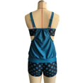 thumbnail image 4 of Two Piece Tankini Swimsuit for Women Strappy Tummy Control Top with Dot Print Bottom Bathing Suits, 4 of 7