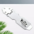 thumbnail image 3 of Door Lock Hasp Latch, Padlock Hasp Latch, Stainless Steel Safety Clasp Hasp, Security Door Clasp Hasp for Shed, 3 of 7
