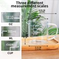 thumbnail image 4 of Vaso medidor de vidrio transparente de 77 litros, 300 ml con boquilla en forma de V, 4 of 7