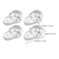thumbnail image 2 of ETHZZLE Ensemble de 40 Clips Ronds pour Montage en Verre pour Fixation Sécurisée des Portes d'Armoire et des Miroirs, 2 of 8