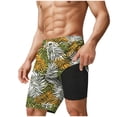 thumbnail image 6 of SOOMLON Sport Swim Trunks for Men Big and Tall Board Shorts 11" Inseam Quick Dry Swim Shorts with Liner Summer Beach Shorts, 6 of 6
