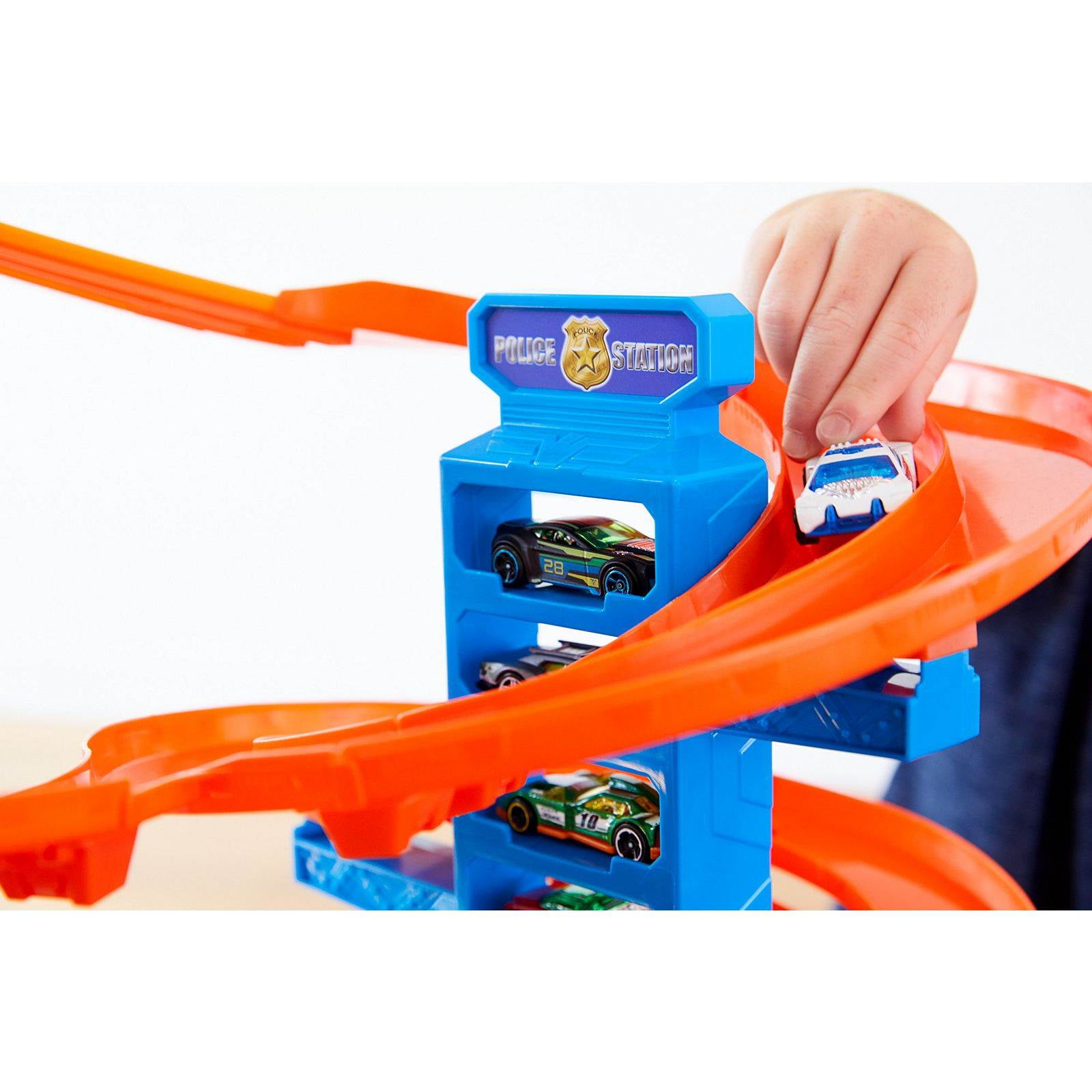 Mattel Hot Wheels Super Ultimate Garage Toy Playset with 4 Cars Jet Gorilla Walmart