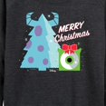 thumbnail image 3 of Monsters Inc - Merry Christmas Monsters Inc - Women's Lightweight French Terry Long Sleeve Shirt, 3 of 5