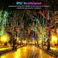 thumbnail image 5 of Meteor Shower Lights, 11.8in 8 Tubes 192 LEDs Meteor Lights, Icicle Snow Falling Christmas Lights, Rain Drop String Waterproof Cascading Lights Indoor Outdoor Xmas Tree Wedding Party Decor, 5 of 9