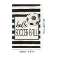 thumbnail image 4 of Garden Flag, Soccer Decor Double Sided Printed Yard Sign, Polyester Woven Ornament for Yard, Patio and Entryway, perfect for sports themed gatherings and home outdoor styling, for courtyard decor, 4 of 6