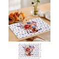 thumbnail image 6 of Stripes Stars Flag Placemats Set of 6,Washable Woven Burlap Cloth Fabric Placemat for Square/Rectangle/Round/Oval Dining Table,Easy Clean Place Mats for Toddlers,Kids 4th of July Spring Summer Floral, 6 of 6