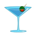 thumbnail image 2 of CafePress - LARGE MARTINI -  Round Wood Ornament 4", 2 of 2