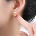 thumbnail image 3 of Lerpwige Geometric Ears Jewelry Copper Texture Suitable for Various Occasion Wear, 3 of 11