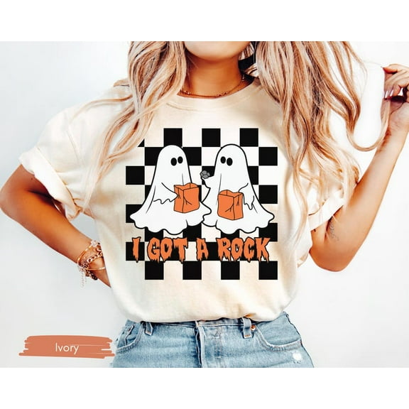 I got a rock shirt Funny Ghost T-Shirt Funny Halloween Gifts Halloween Shirt Spooky Fall Shirt Funny Halloween Tees Halloween Shirt Women