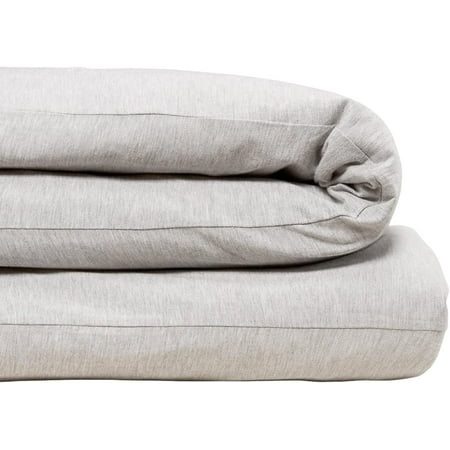 Calvin Klein Modern Cotton Body Solid 1 Piece Duvet Cover, King Size, Cotton Modal 170 GSM (Grey) Gray King