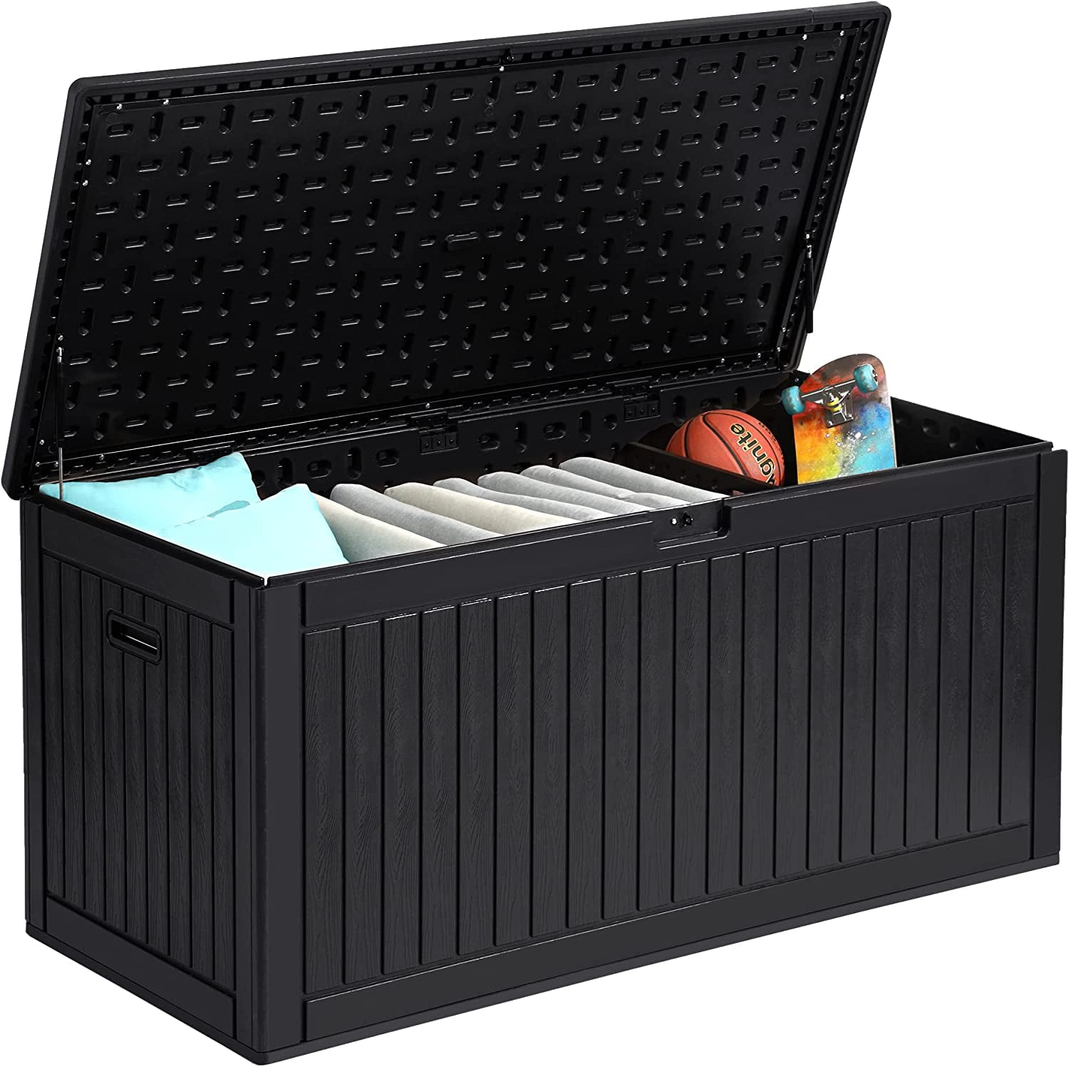 YITAHOME 260 Gallon Extra Large Deck Box, DoubleWall Resin Outdoor