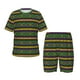 thumbnail image 1 of Balery Carnival Mardi Gras Conjunto de Pijama Infantil de Manga Corta con Estampado – Ropa de Dormir de Algodón Suave-XX-Large, 1 of 6
