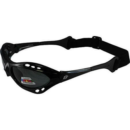 Sport Jet Ski - Shiny Black Frame Floating Water Sport Jet Ski Boating Surfing Surfer Surf Beach SAILING FISHING KAYAK CANOE FLOATING GOGGLES Kayaking Polarized Goggles