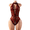 Red, variant on Teddy Baby Doll One Piece Deep V Transparent Sexy Lingerie For Women Pajamas Crotchless Lace Bodysuit