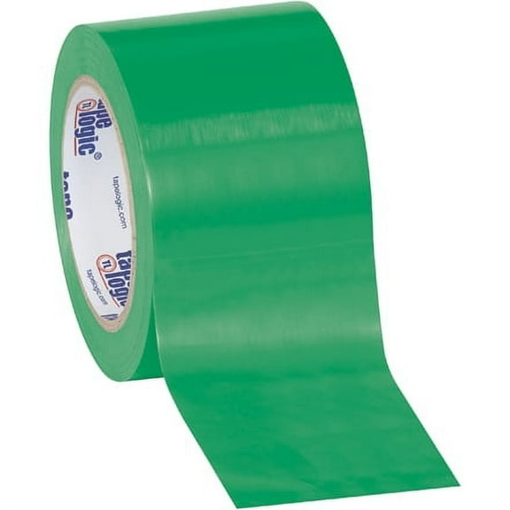 3" x 36 yds. Green Tape Logic® Solid Vinyl Safety Tape 6 Mil 3 PACK