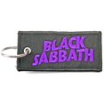 thumbnail image 1 of Black Sabbath Wavy Logo Double Sided Patch Keyring, 1 of 1