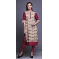 thumbnail image 2 of Bimba PrintedÂ&nbsp;KurtiÂ&nbsp;Summer Wear Kurta Straight Tunic Dresses For Women, 2 of 6