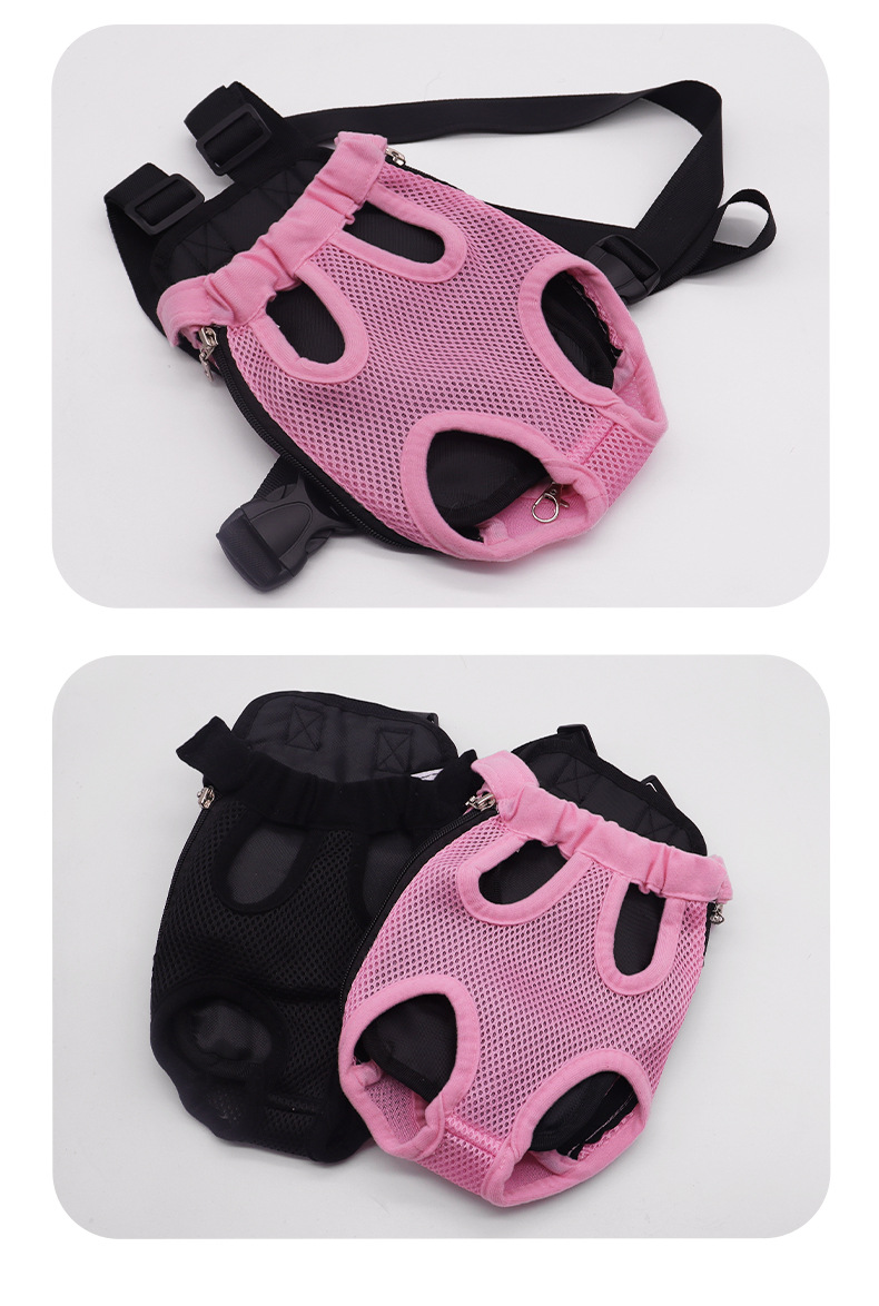 New Pet Outdoor Chest Backpack, Cat And Dog Backpack, Mesh Breathable And Comfortable Backpack, Portable Backpack For Outdoor Use Cat Carrier Cat Backpack Bike Trailer M