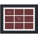 thumbnail image 2 of Craig Frames 21834700bk 17 por marco de imagen negra de 23 pulgadas, alfombra de collage de blanco único con aberturas de 9-5 por 7 pulgadas Craig Frames Marco De Collage, 2 of 2