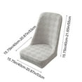 thumbnail image 3 of YOHAVEN Elastic Dining Chair Cover Half Round, Stretch Slipcover Seat Cushion Protector Universal Chair Covers for Dining Room Living Room Office Wedding Party Home Decor, 3 of 6