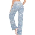 thumbnail image 5 of Women's Pearl Sequins Shiny Glitter Pajama Pants, Casual Pajama Bottoms Lounge Pants Wide Leg, 5 of 7