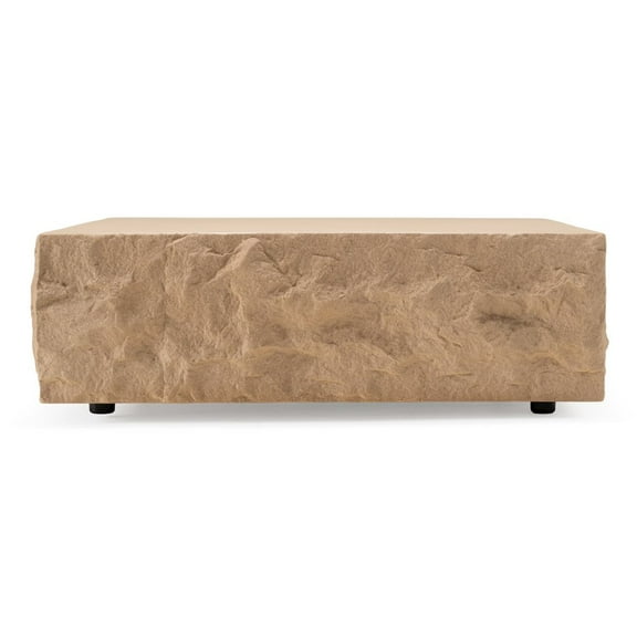 Modrest Quarry - Modern Beige Square Coffee Table