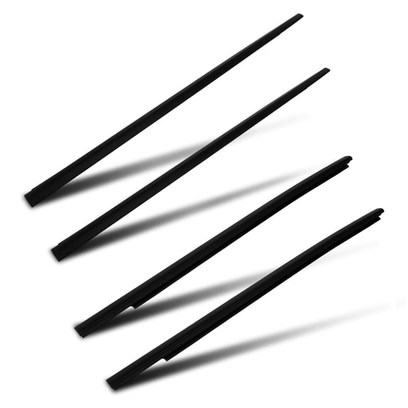 SCITOO Window Molding Trim for ford for Ranger 2011-2021 4pcs OEM AB3926201A39AE, AB3926201A38AE, AB3Z2625555E, AB3Z2625554F Black Premium Weatherstrip Window Seal for Enhanced Weather Protection