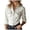 White, variant on felwors Women's Western Slim Fit Shirt Button Down Long Sleeve Striped Shirt Elegant Fall Business Work Blouses White, XXL