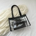 thumbnail image 4 of Bolsa Moda mujer embrague impermeable transparente axila para mujer (negro) Ehuebsd Para Estrenar, 4 of 9