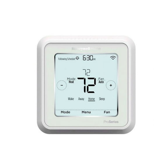 Honeywell Lyric T6 Thermostat, 3 Heat/2 Cool Heat Pump or Conventional, White