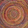 thumbnail image 5 of SAFAVIEH Cape Cod Victoria Braided Area Rug, 3' x 3' Round, Ivory/Red, 5 of 5