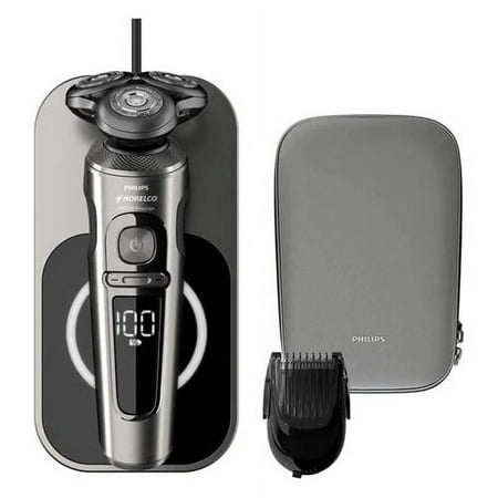 Philips Norelco SP9860/86 Series 9000 Wet And Dry SmartClick Precision Electric Trimmer/ Shaver, Fully Washable
