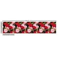 thumbnail image 3 of Ambesonne Floral Fabric by the Yard Upholstery, Red Pink Roses Butterflies, 10 Yards, Dark Coral and Green Brown, 3 of 5