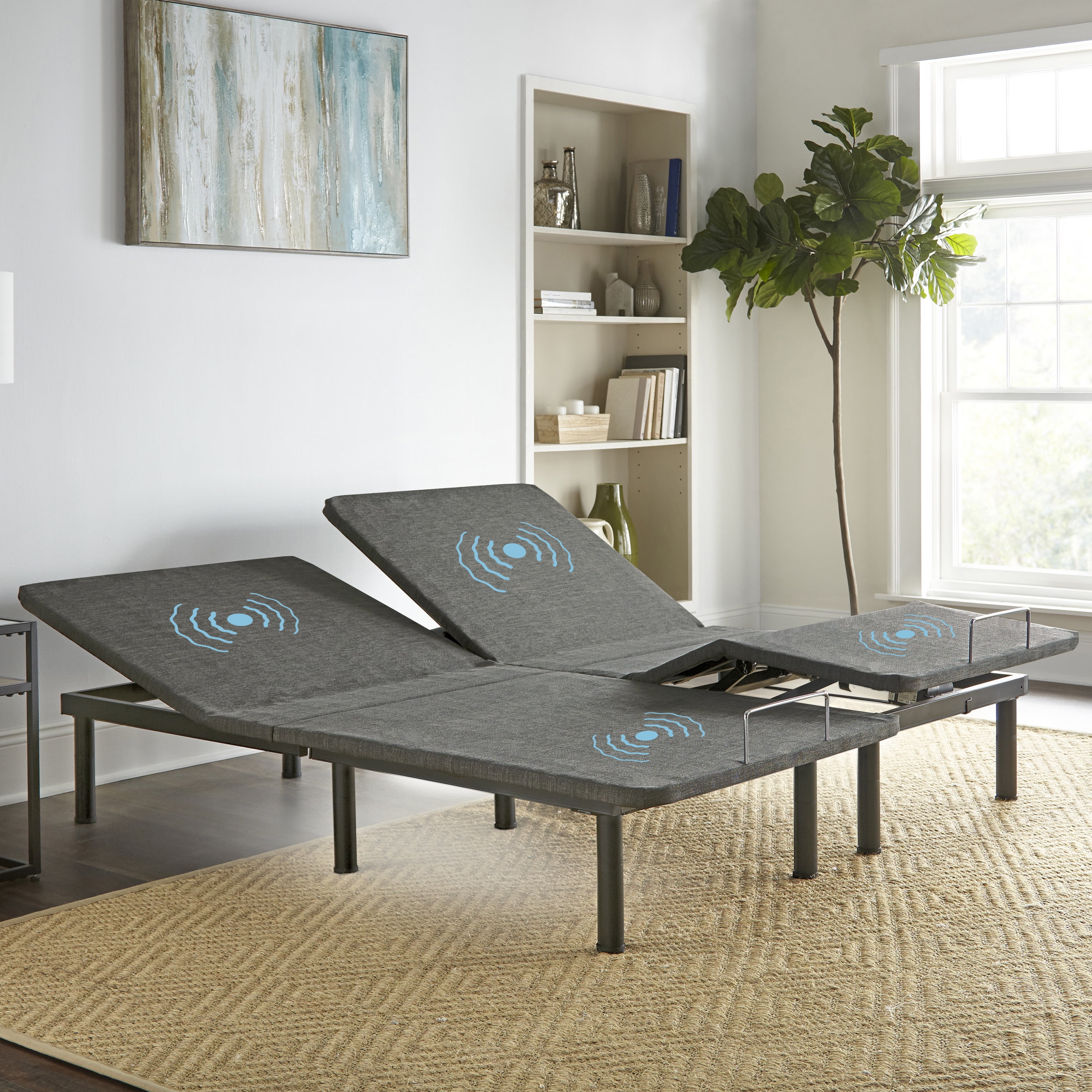 Boyd Sleep Adjusta-Flex Zero Gravity Adjustable Anti Snore Power Base with Massage, Split King