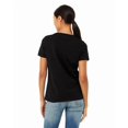 thumbnail image 2 of Bella & Canvas B83006513 Women Relaxed Heather CVC V-Neck T-Shirt, Solid Black Blend - Small, 2 of 3