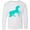 AA-White, variant on Inktastic Aqua Unicorn Long Sleeve Youth T-Shirt